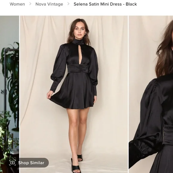 Fashion Nova | Dresses | Fashion Nova Selena Sation Mini Dress Black |  Poshmark